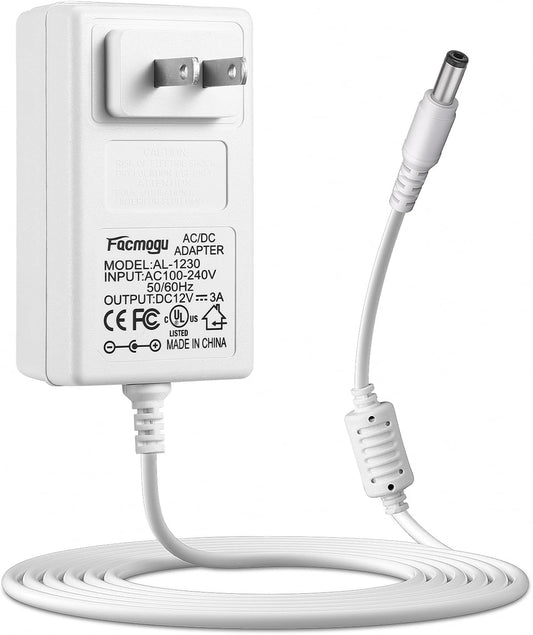 Facmogu 12V 3A Power Adapter for Telescope Mounts