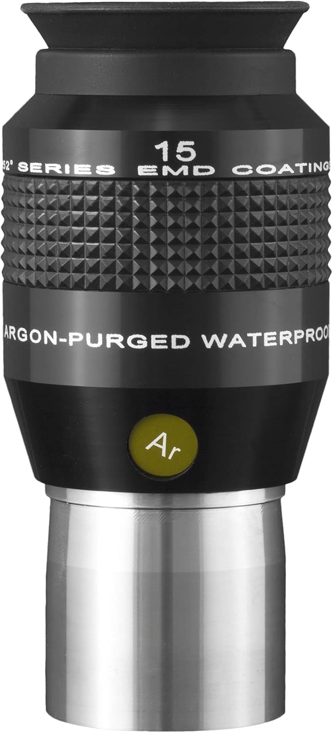 Explore Scientific 52° Argon‑Purged 1.25" Eyepiece Series – Multiple Focal Lengths (3 mm, 4.5 mm, 6.5 mm, 10 mm, 15 mm, 20 mm, 25 mm, 30 mm, 40 mm)