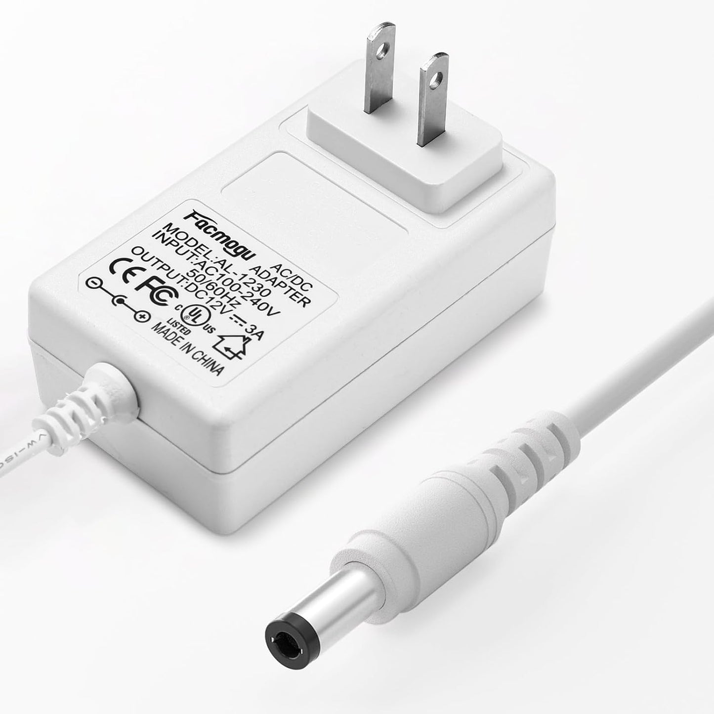 Facmogu 12V 3A Power Adapter for Telescope Mounts