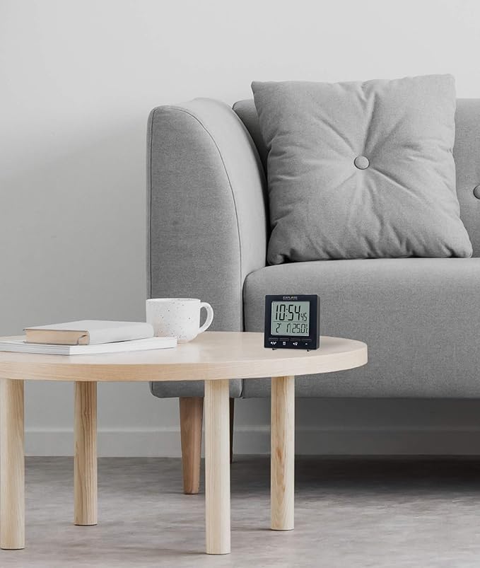 Explore Scientific RDC1005CM3000 Radio Controlled Clock – Black