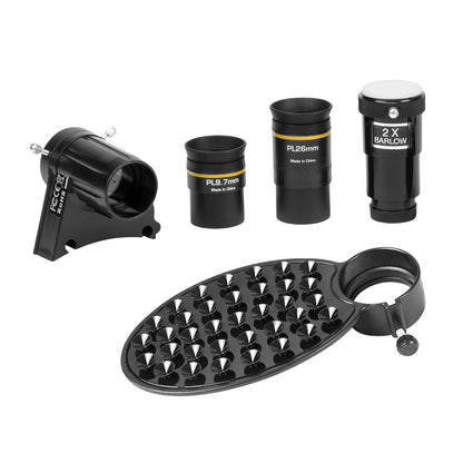 National Geographic NT114CF 114mm Reflector Telescope 80-20114 – Beginner Astronomy Telescope with Smartphone Adapter