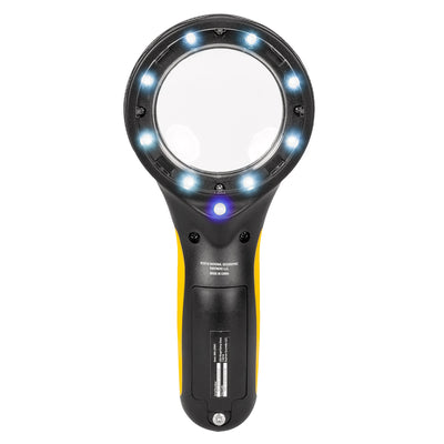 National Geographic 3x LED Magnifying Glass — Illuminated Tool for Exploration and Hobbies | Telescope Wolves