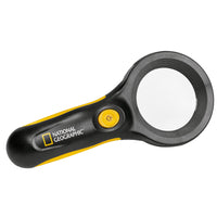 National Geographic 3x LED Magnifying Glass — Illuminated Tool for Exploration and Hobbies | Telescope Wolves