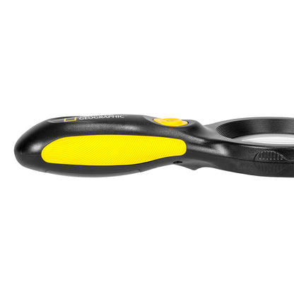 National Geographic 3x LED Magnifying Glass — Illuminated Tool for Exploration and Hobbies | Telescope Wolves