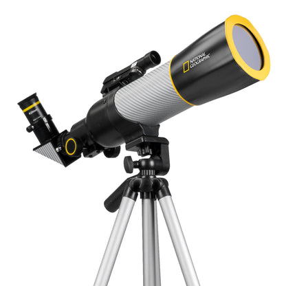 National Geographic SRT70MM 70mm Refractor Telescope 80-50072 – Beginner Telescope with Solar Filter & Panhandle Mount
