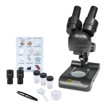 National Geographic 20x Stereo Microscope — Dissection Microscope for Students and Hobbyists | Telescope Wolves