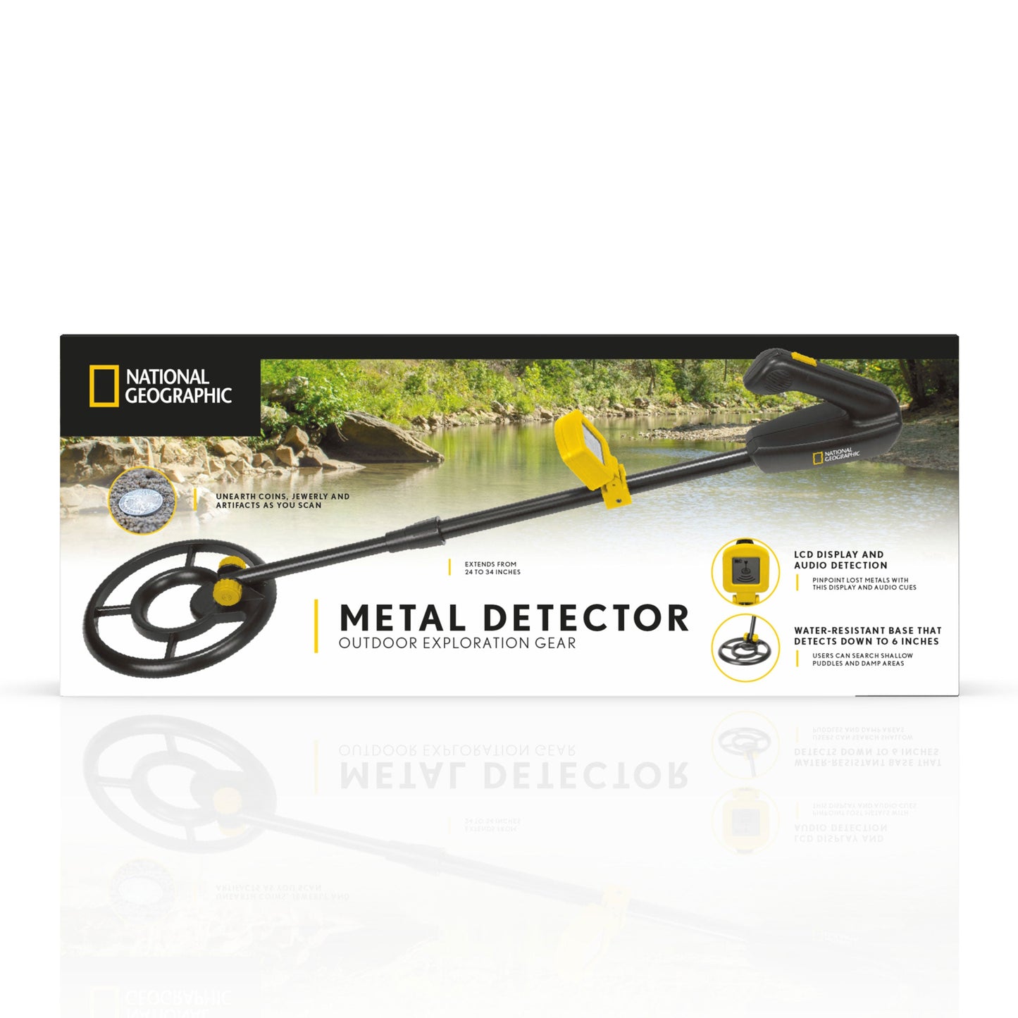 National Geographic LCD Metal Detector 80‑60590 – Easy-to-Use Treasure Finder for Beginners