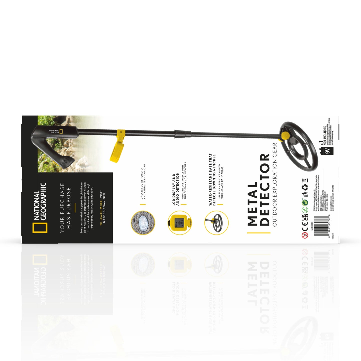 National Geographic LCD Metal Detector 80‑60590 – Easy-to-Use Treasure Finder for Beginners