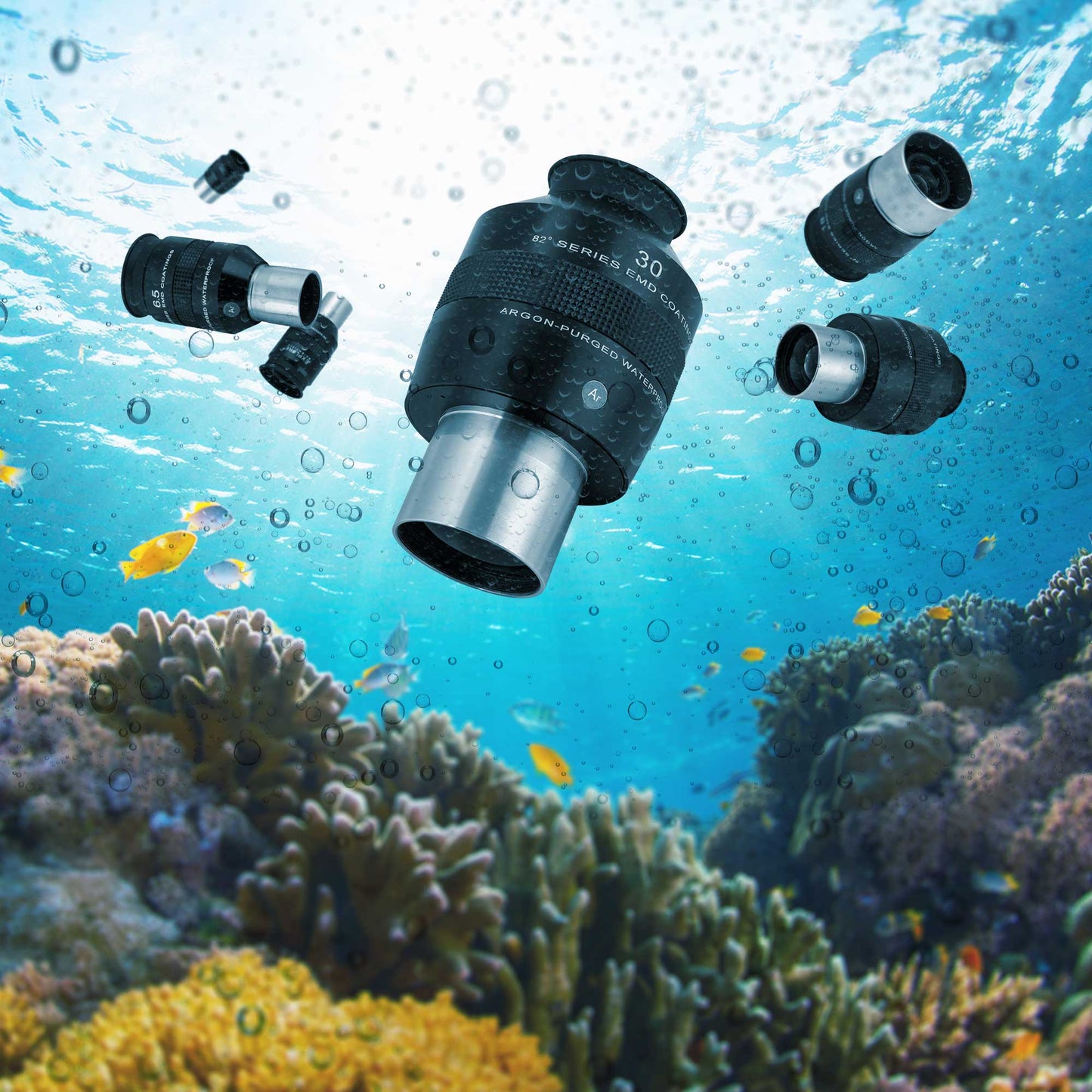 Explore Scientific 4.5mm 82° Series LER Waterproof Eyepiece EPWP8245LE-01