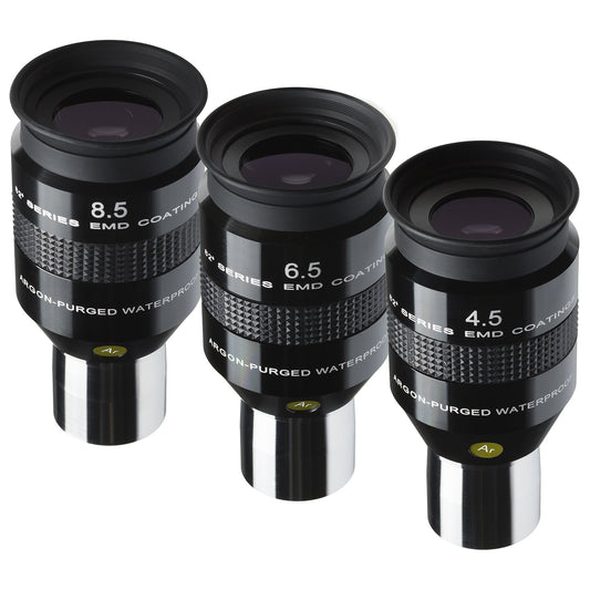 Explore Scientific 82° 2-Inch Waterproof Long Eye Relief Eyepiece Series – 4.5mm, 6.5mm, 8.5mm, 11mm, 14mm, 18mm, 24mm, 30mm