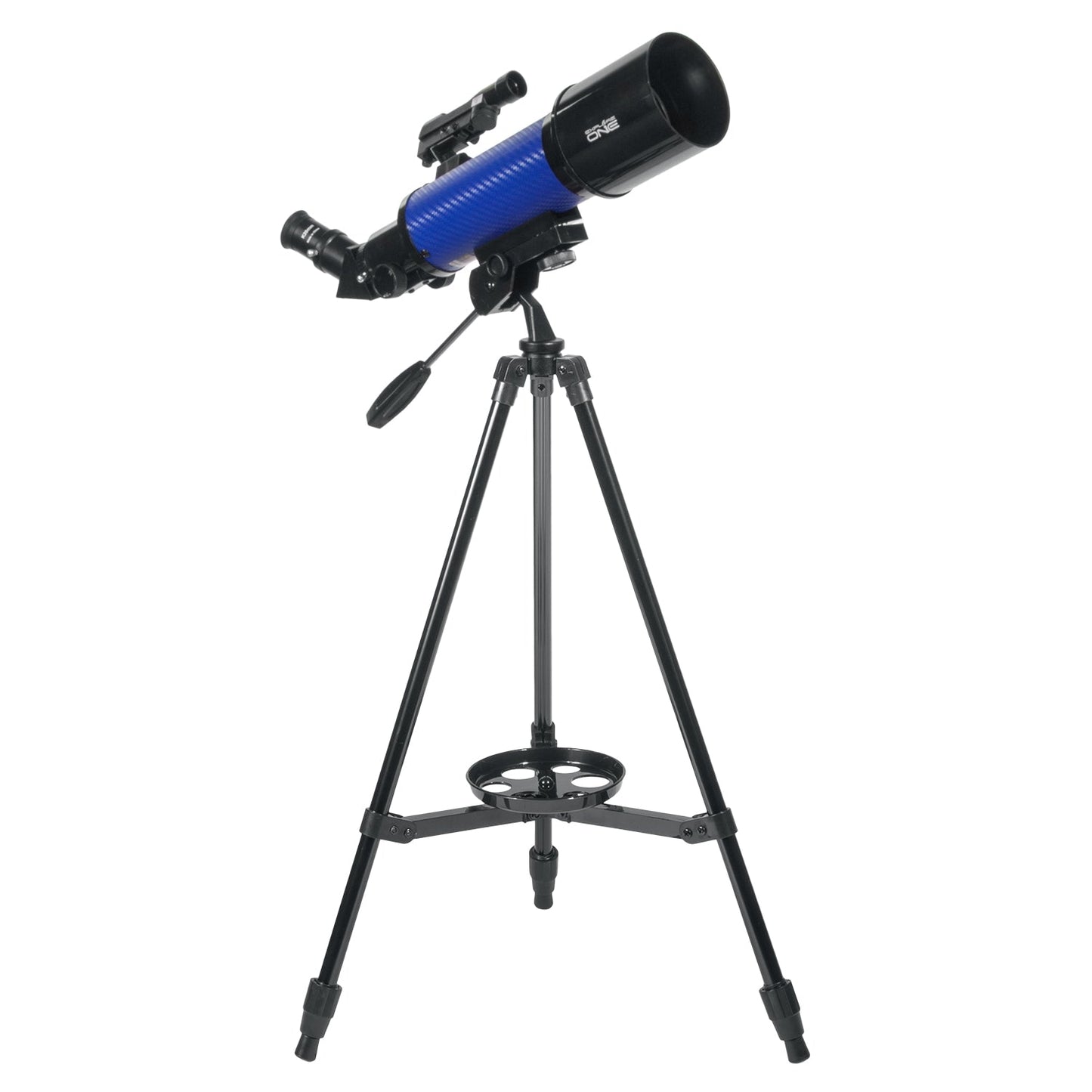 Explore One CF400 70mm Refractor — Blue Carbon Fiber Beginner Telescope with Panhandle AZ Mount