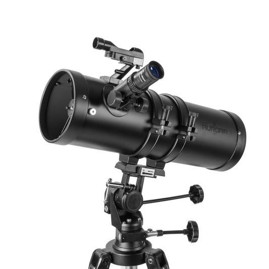 Explore One Aurora II Flat Black 114mm Slow Motion AZ Mount Telescope 88-20114– Beginner & Backyard Astronomy