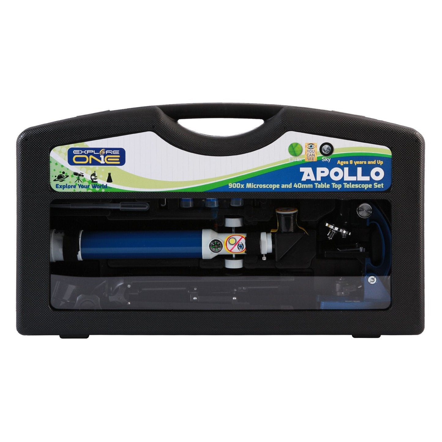 Explore One Apollo Microscope & Telescope Set 88-41101 - Kids Science Discovery Kit