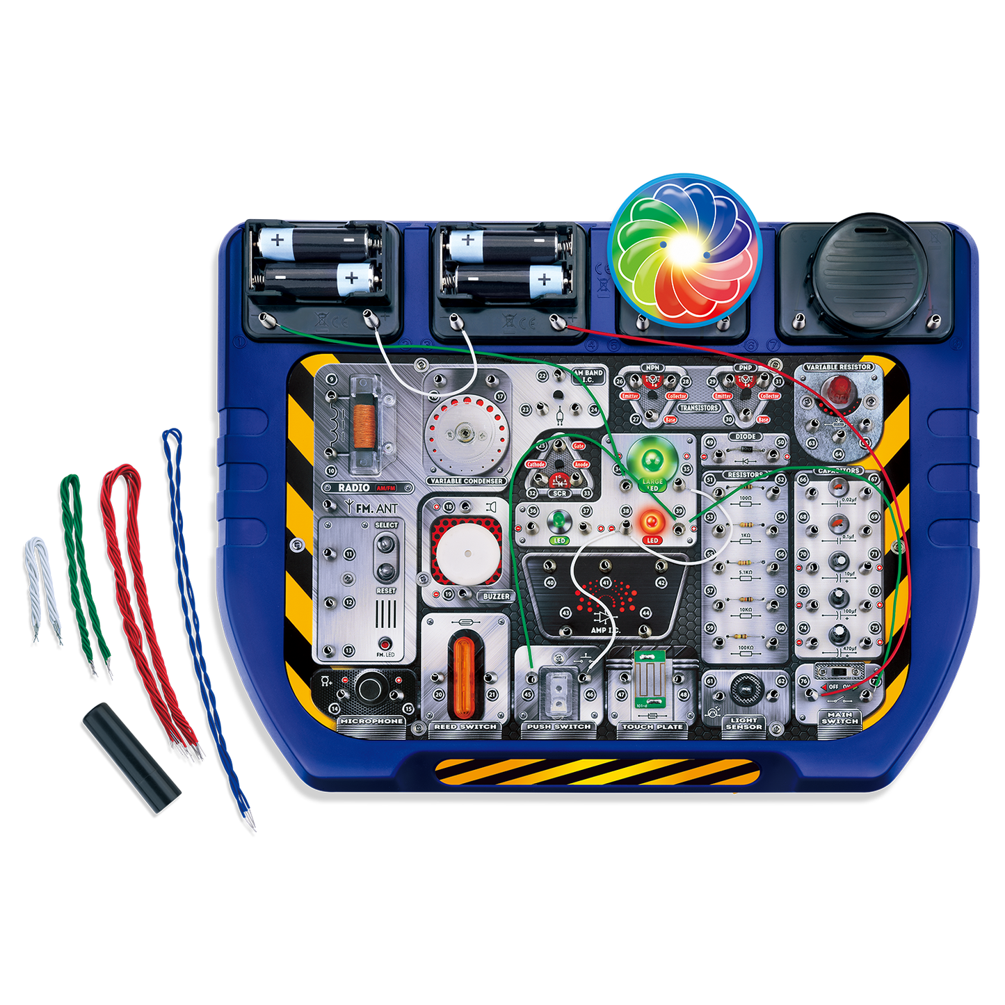 Explore Scientific 72+ Electronic Science Workshop STEM Kit — Electricity Experiments for Kids