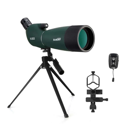 SV28 Plus 25-75×70mm Spotting Scope for Birdwatching with Phone Photography