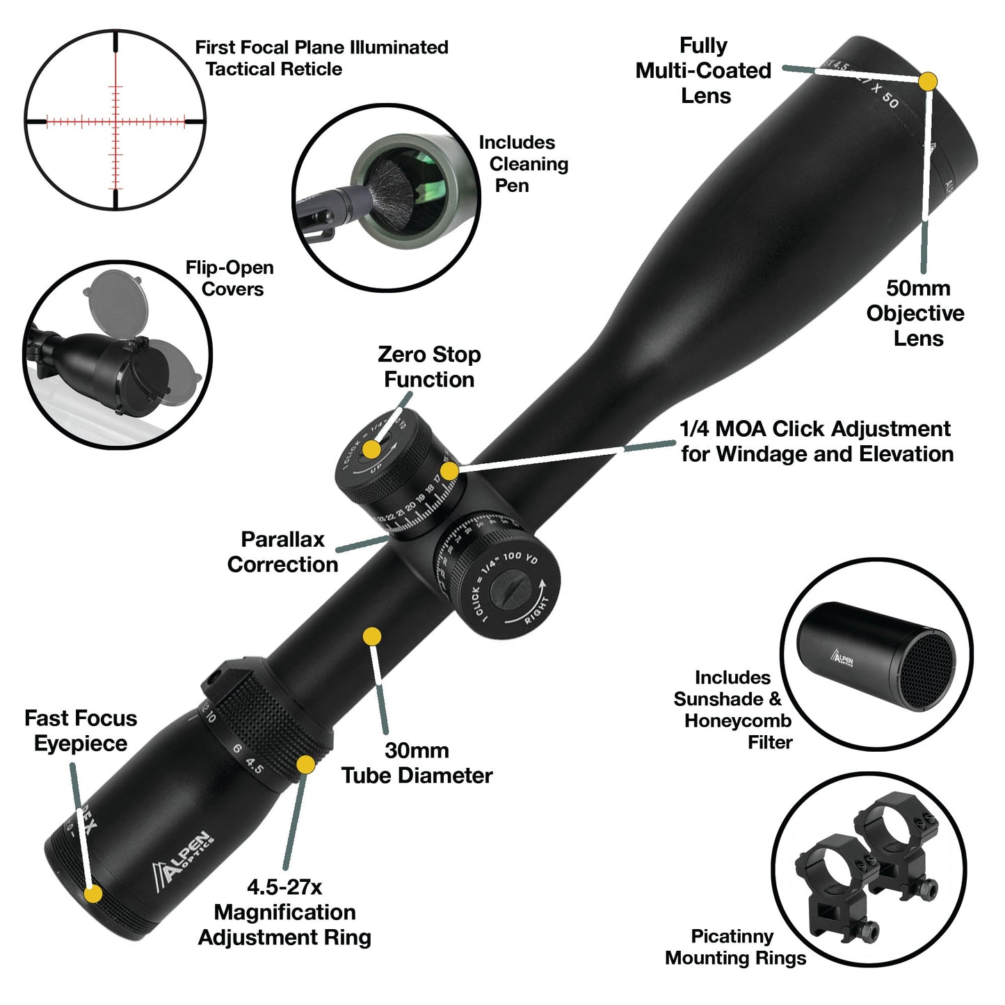 Alpen Apex 4.5-27x50