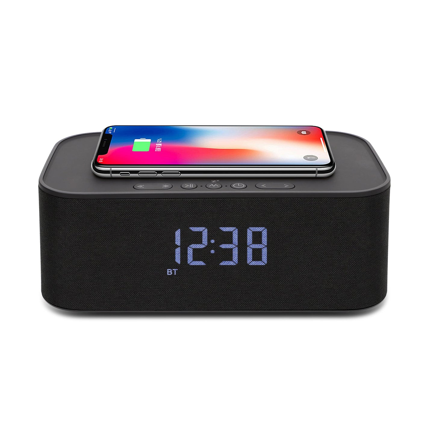 Explore Scientific Clock with BT Speaker and Wireless Charger BCC1001