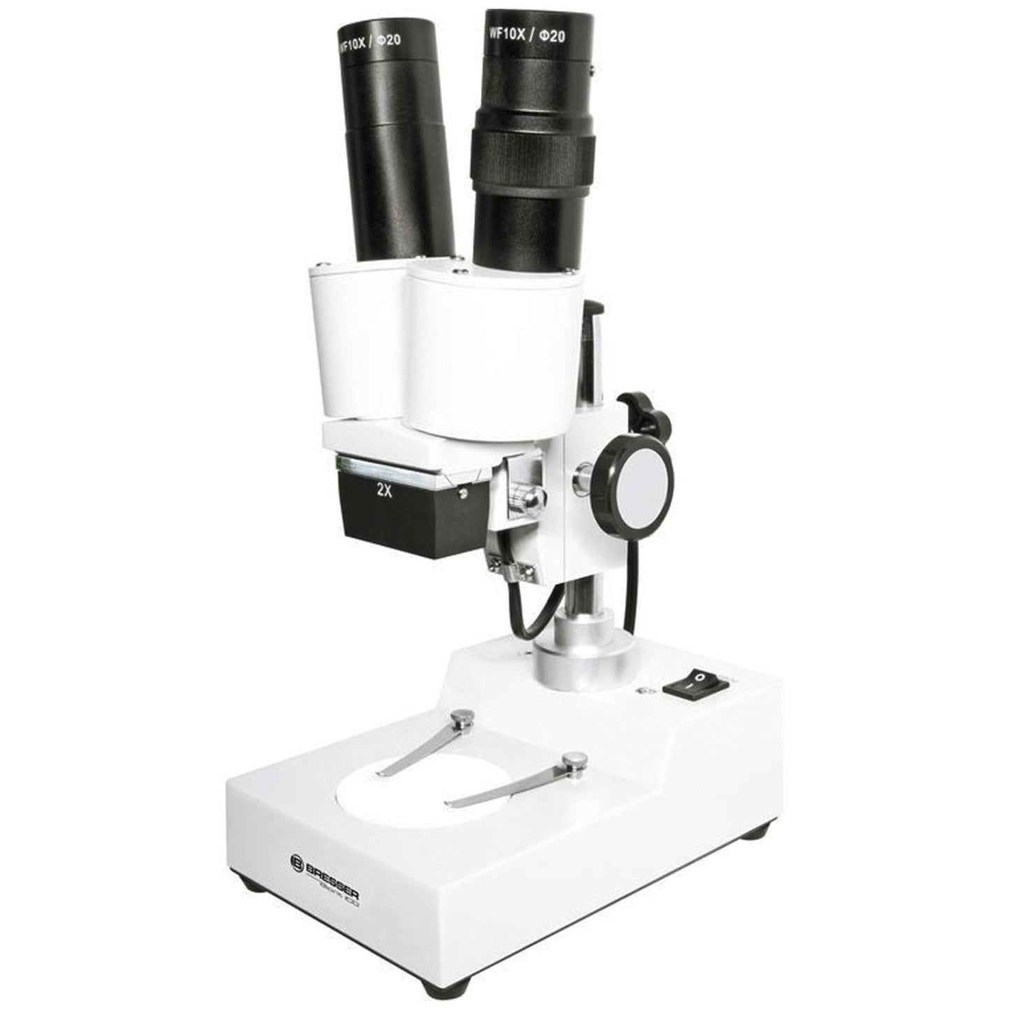 Bresser Biorit ICD 20x Stereo Microscope — 3D Microscope for Rocks, Insects, and Small Specimens