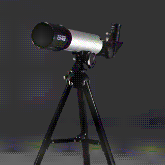 Explore One CF350 50mm Refractor — Silver Carbon Fiber Beginner Telescope on AZ Mount