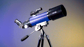 Explore One CF400 70mm Refractor — Blue Carbon Fiber Beginner Telescope with Panhandle AZ Mount