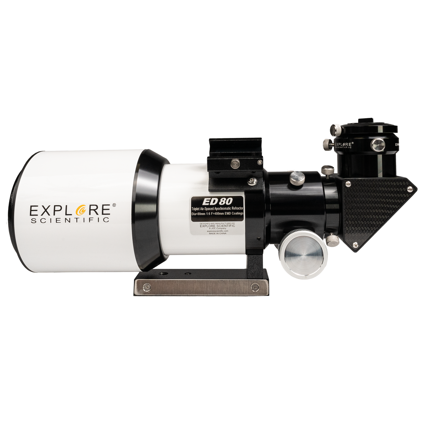 Explore Scientific ED80 f/6 APO Triplet with 0.8× Reducer + iEXOS-100 PMC-Eight Mount & Dual Counterweights (ES-ED-0806-FR0.8x-IEXOS100)