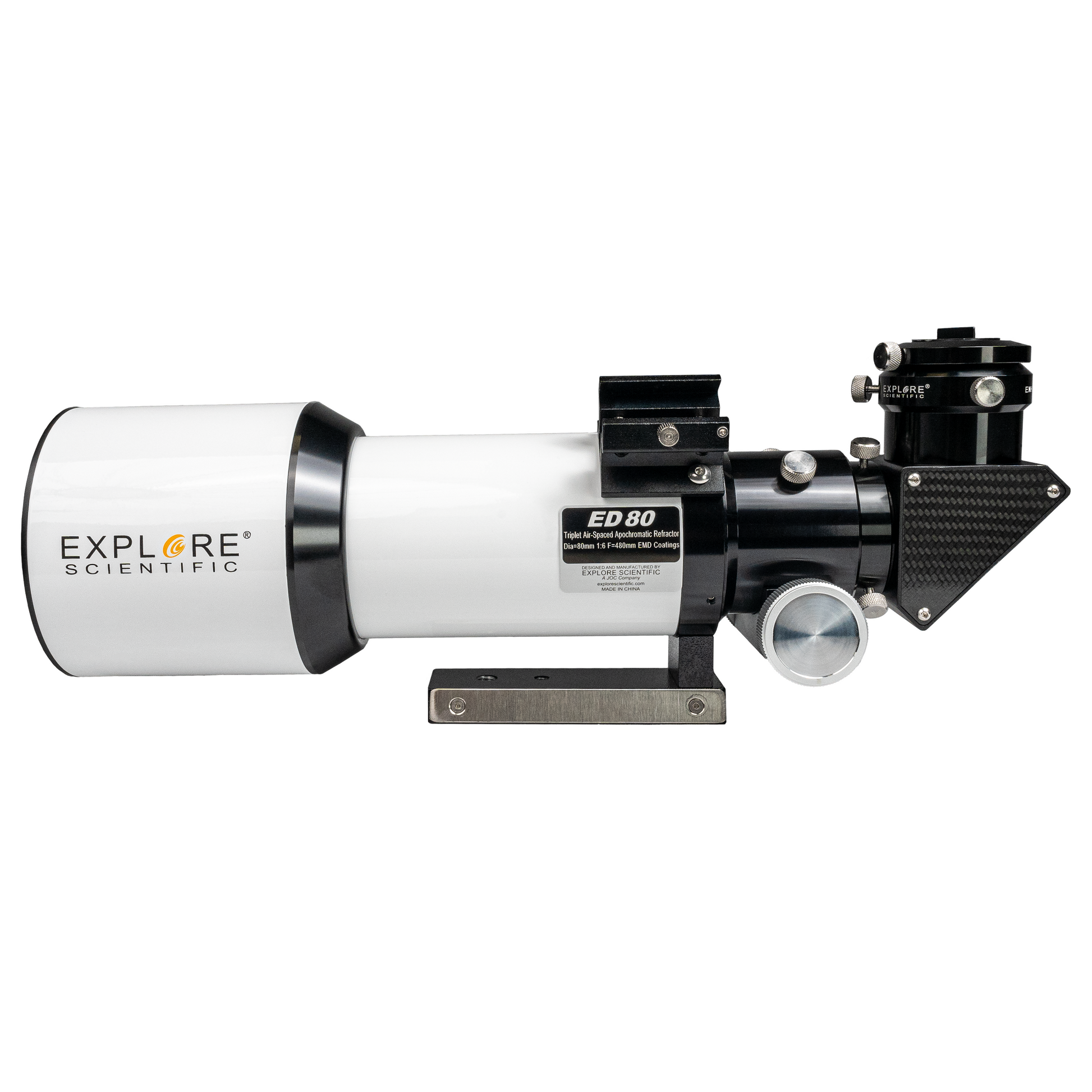 Explore Scientific ED 80mm apochromatic refractor optical tube for astrophotography