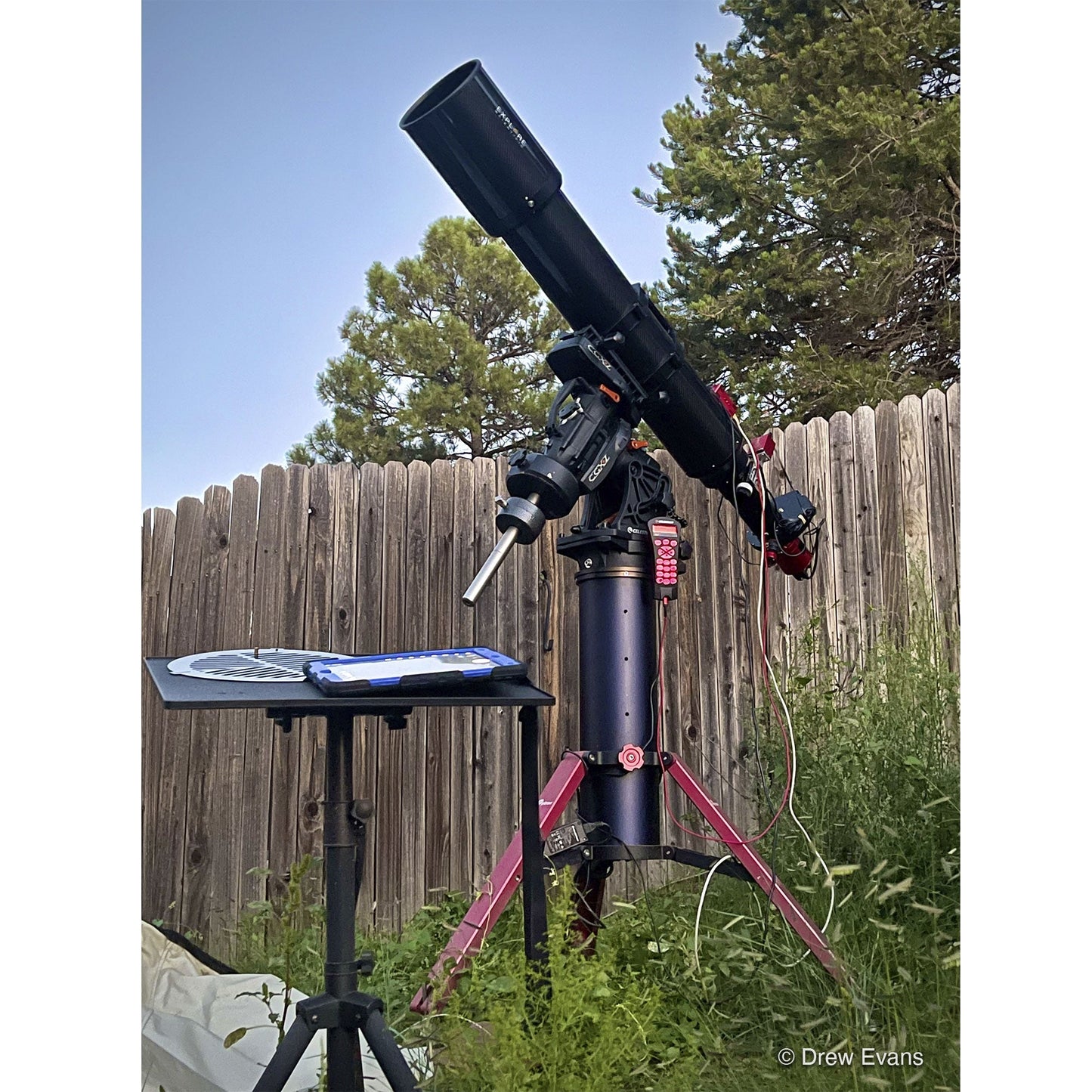 Explore Scientific 152mm f/8 Air-Spaced Triplet Apochromat Refractor – Carbon-Fiber OTA with 3.3" Focuser & 2" Diagonal (TED15208CF-HEX33)