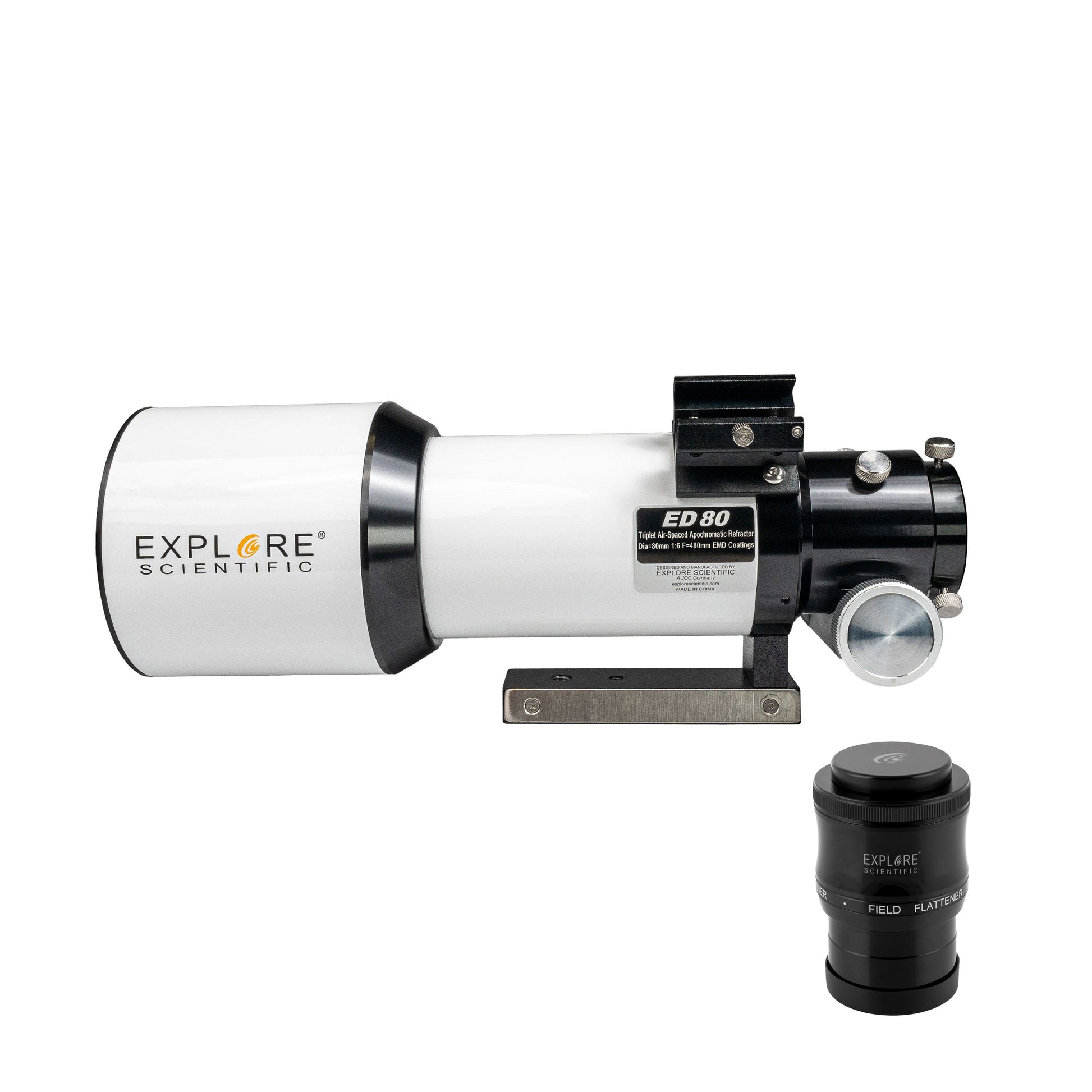 Explore Scientific ED80 Essential Triplet Refractor with Field Flattener