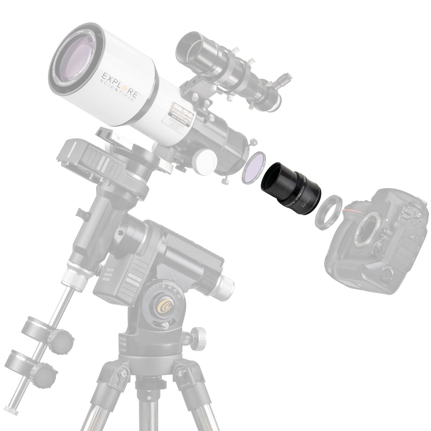 Explore Scientific Field Flattener for f/5 to f/7 Refractors – ES-FF2F5/F7