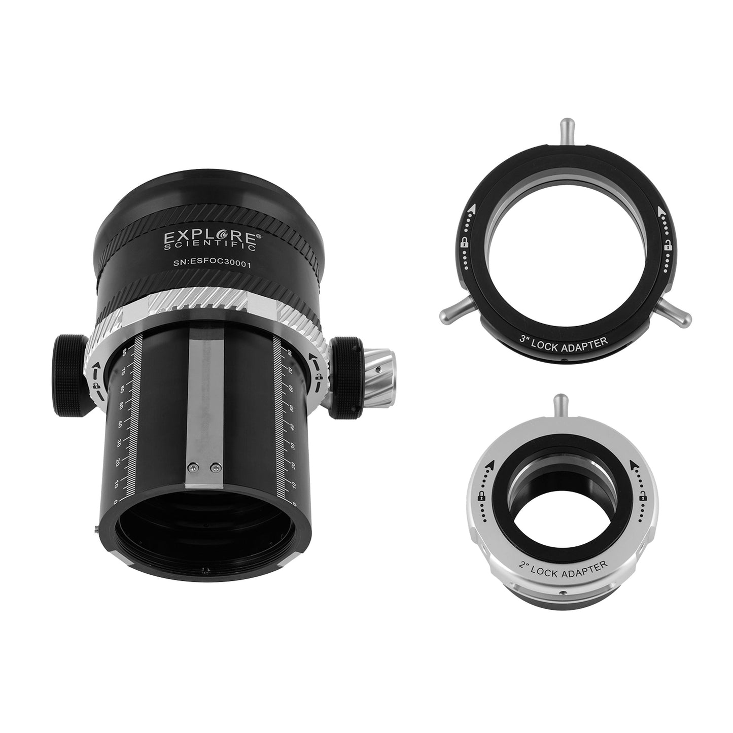 Explore Scientific 3″ Self-Centering Focuser for 152/165 mm Refractors (ES-FOC3)