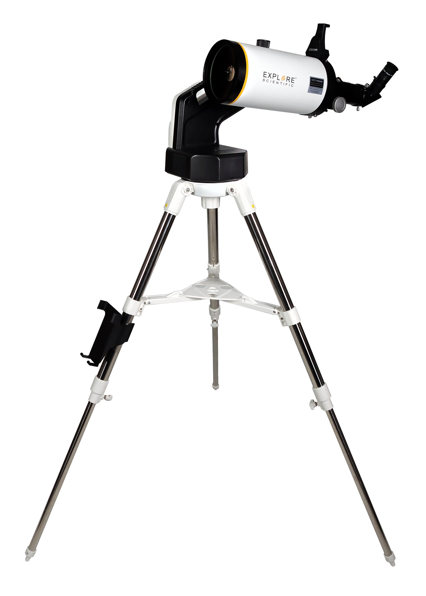 Explore Scientific Sidara Pro 127mm Mak-Cassegrain GoTo telescope showing compact optical tube and GoTo mount
