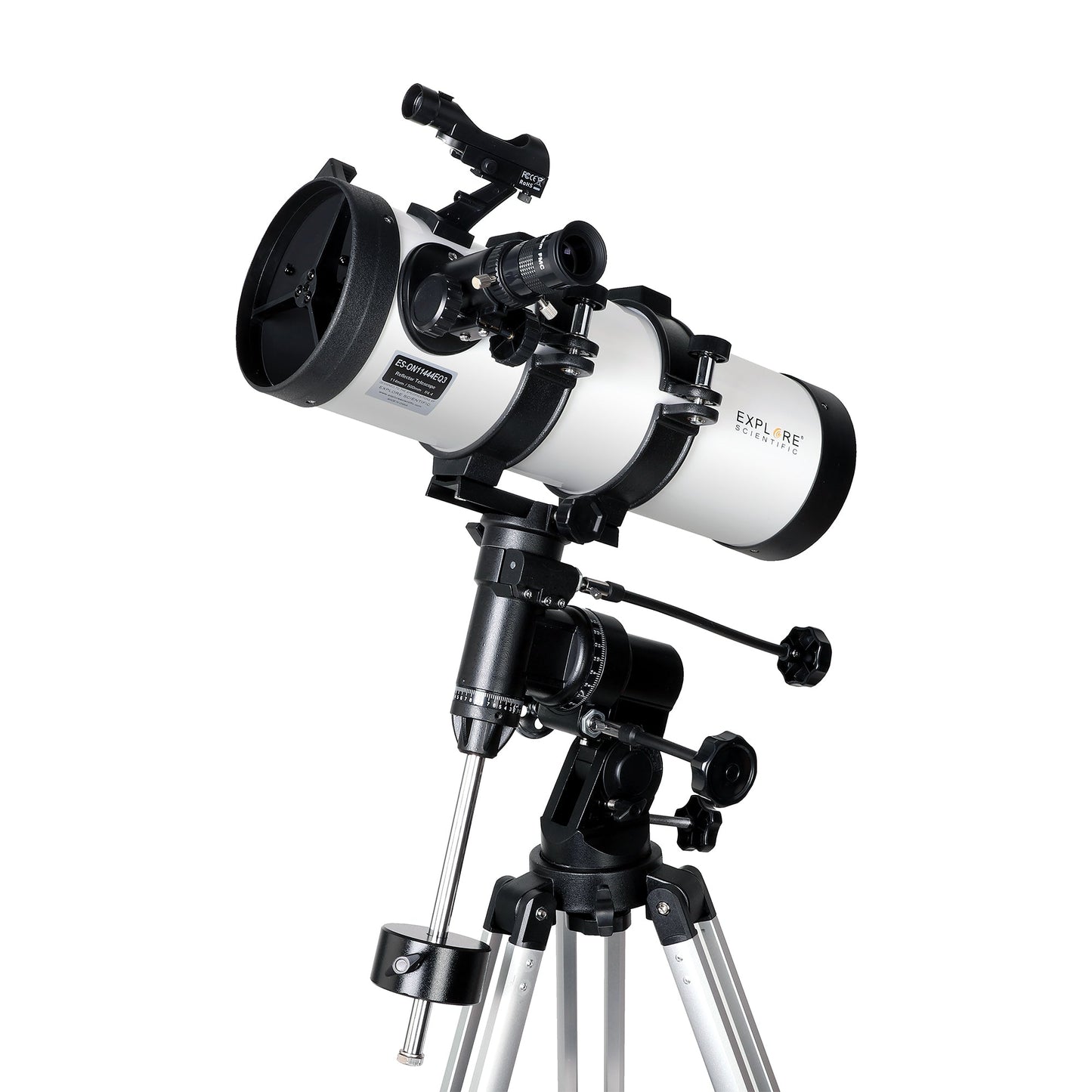 Explore Scientific 114mm (ES-ON11450) & 134mm (ES-ON13465) Newtonian Reflector Telescope – Equatorial Mount, Deep-Sky Imaging, Moon & Planet Observation