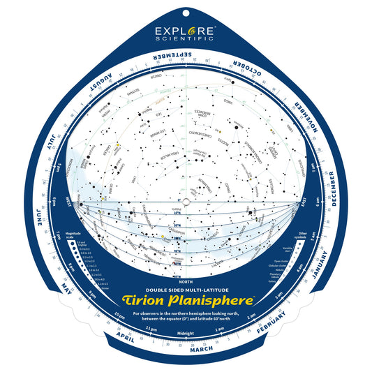 Explore Scientific Tirion Double-Sided Multi-Latitude Planisphere ES-TPS018
