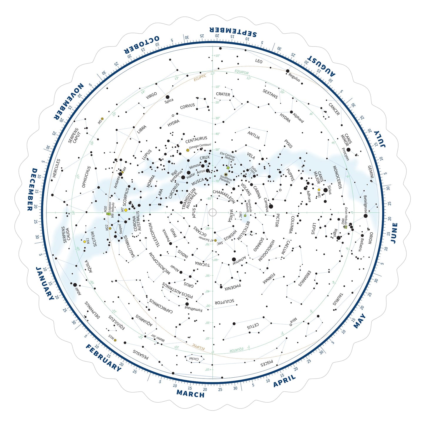 Explore Scientific Tirion Double‑Sided Planisphere 0‑60° North – ES‑TPS018
