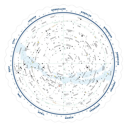 Explore Scientific Tirion Double‑Sided Planisphere 0‑60° North – ES‑TPS018
