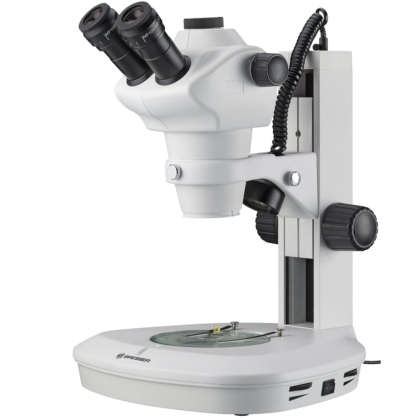Bresser Science ETD-201 Professional Stereo Microscope 10x–45x — Trinocular Stereo Microscope for Lab and Research Use