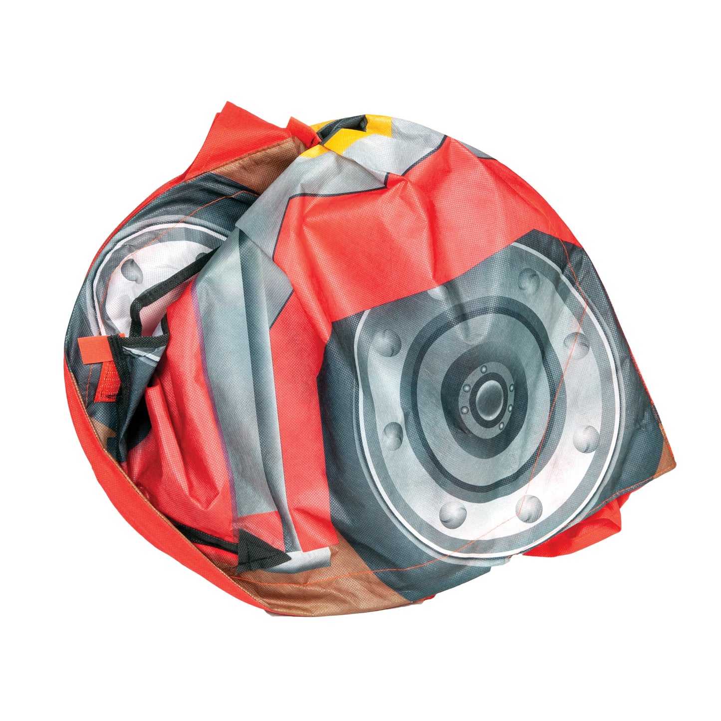 ExploreHut Fire Engine Collapsible Tent — Kids Pop-Up Play Tent for Imaginative Play | Telescope Wolves