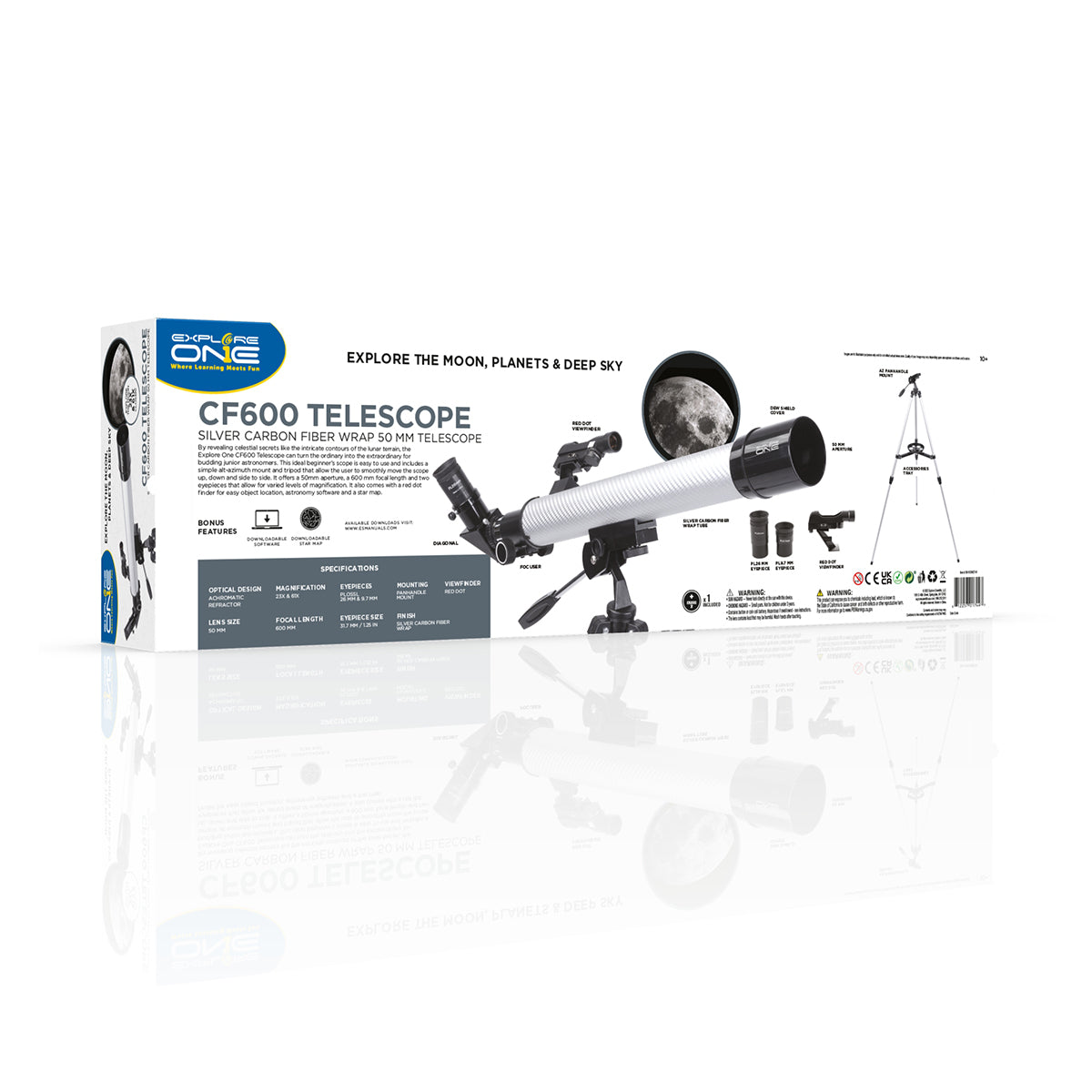 Explore Scientific 50mm CF600 Refractor Telescope 88-10050CF-01