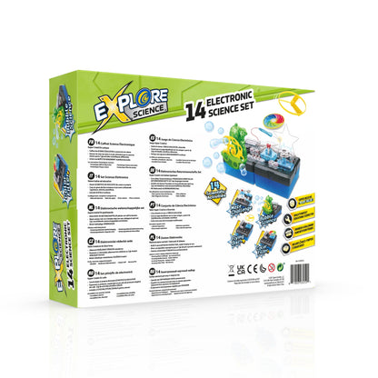 Explore Science 14 Electronic Science Set — Beginner Circuit-Building STEM Kit for Kids