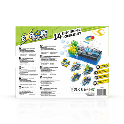 Explore Science 14 Electronic Science Set — Beginner Circuit-Building STEM Kit for Kids