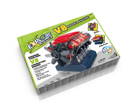 Explore Science V8 Model Engine — STEM Build-Your-Own Working Combustion Engine Kit