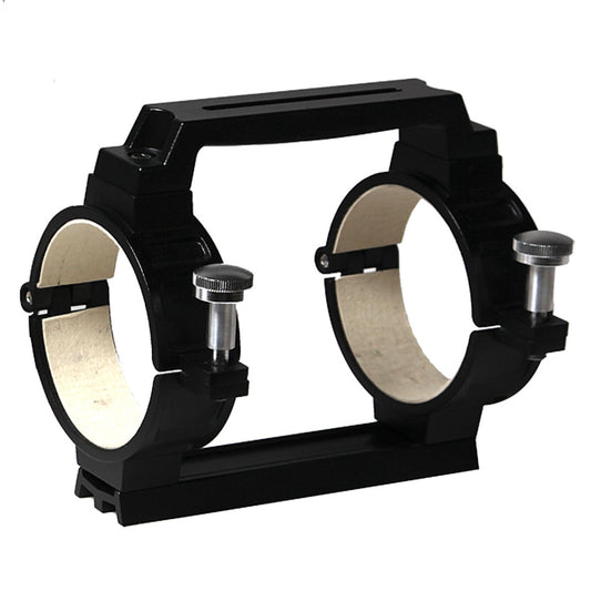 Explore Scientific cradle ring set with slotted carry handle TED127CRDL compatible with both Essential series and doublet achromatic 127mm telescopes providing secure stable and precise mounting balance and easy transportation for comfortable visual observing and astrophotography setups — Telescope Wolves