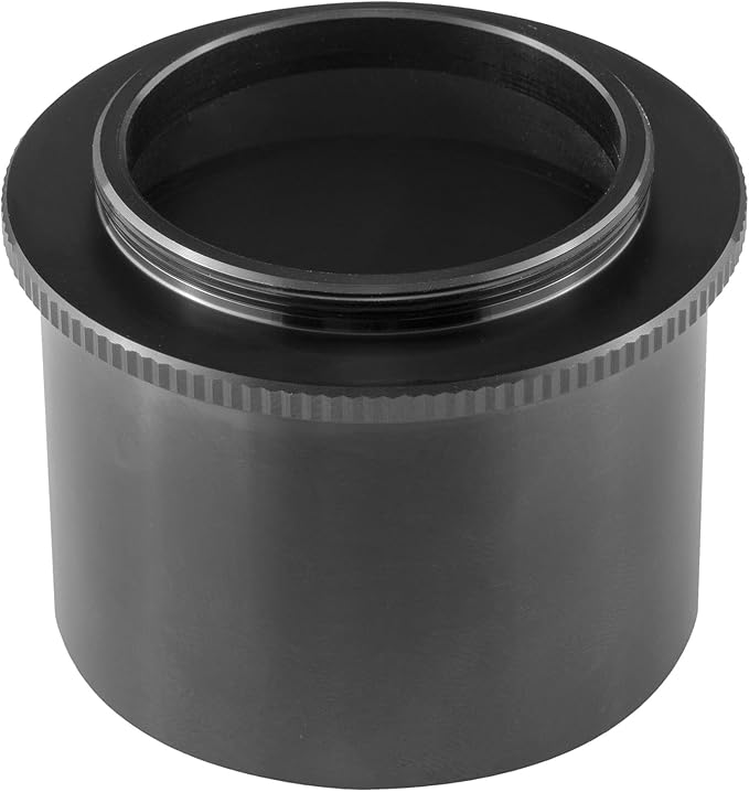 Explore Scientific photo adapter 23mm long 59-42000 ideal for beginner astrophotography providing an extended precise and secure camera to telescope connection for sharp detailed planetary lunar and deep sky imaging when additional back focus distance is needed for correct camera sensor positioning — Telescope Wolves