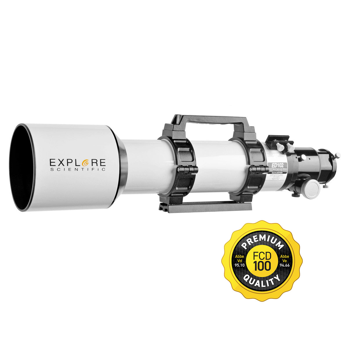 Explore Scientific 102 mm f/7 Air-Spaced Triplet APO Refractor Telescope OTA (FCD100-10207-02)
