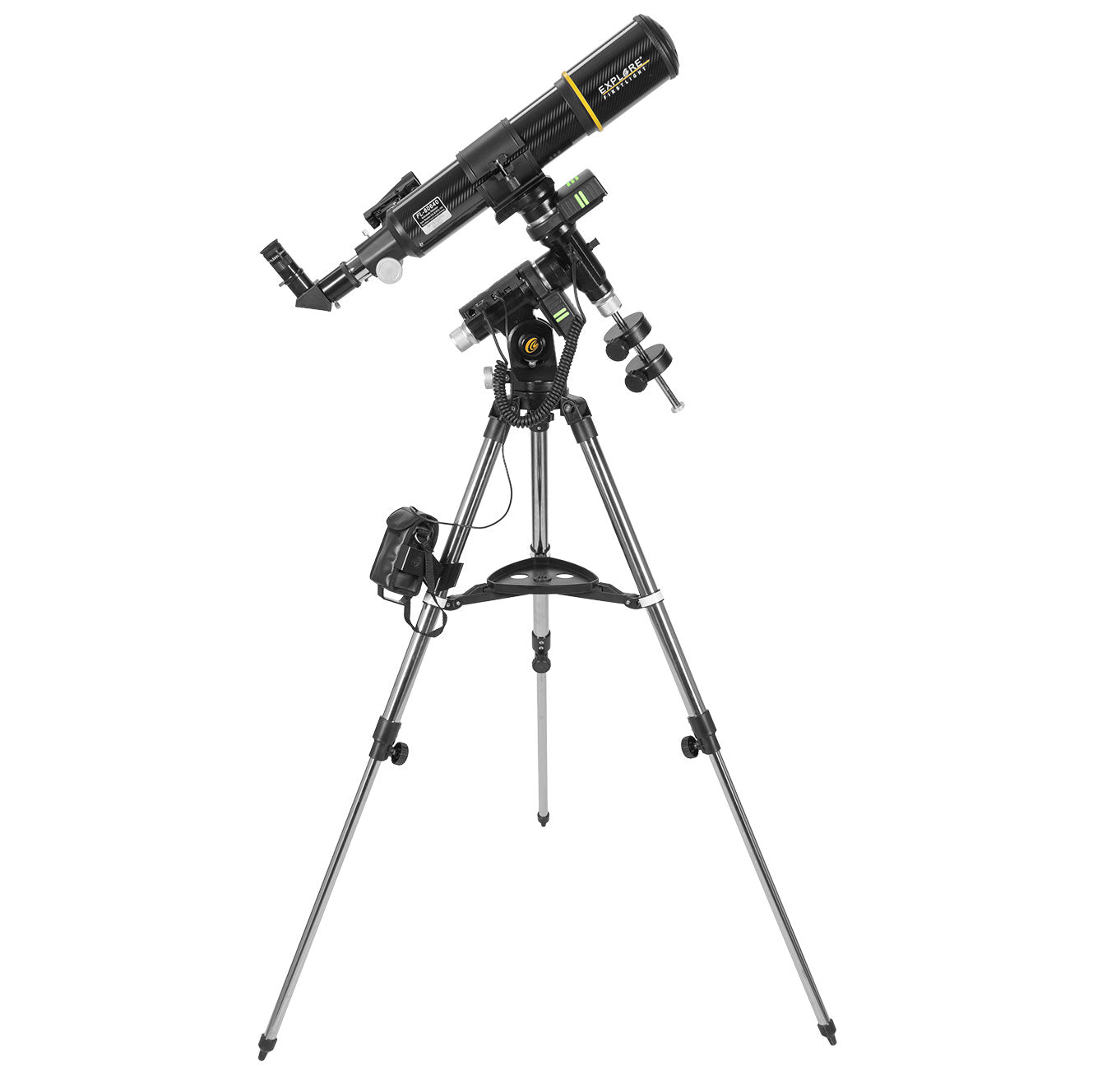 Explore Scientific FirstLight 80 mm Carbon-Fiber Telescope with Solar Filter + iEXOS-100 GoTo Mount (ES-FLAR80640CF-IEXOS)