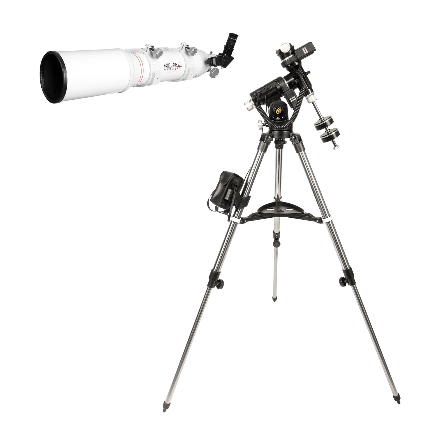 Explore Scientific Explore FirstLight 102mm Doublet Refractor Telescope with iEXOS-100 PMC-Eight Equatorial Tracker System FL-AR102600-iEXOS-02