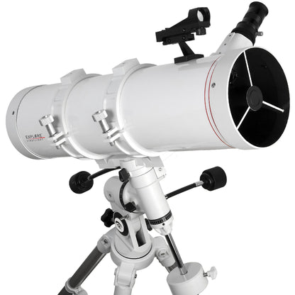 Explore Scientific FirstLight 130 mm Newtonian Reflector Telescope with Nano EQ3 German Equatorial Mount – Complete Beginner Astronomical Kit