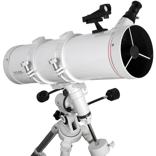 Explore Scientific FirstLight 130 mm Newtonian Reflector Telescope with Nano EQ3 German Equatorial Mount – Complete Beginner Astronomical Kit