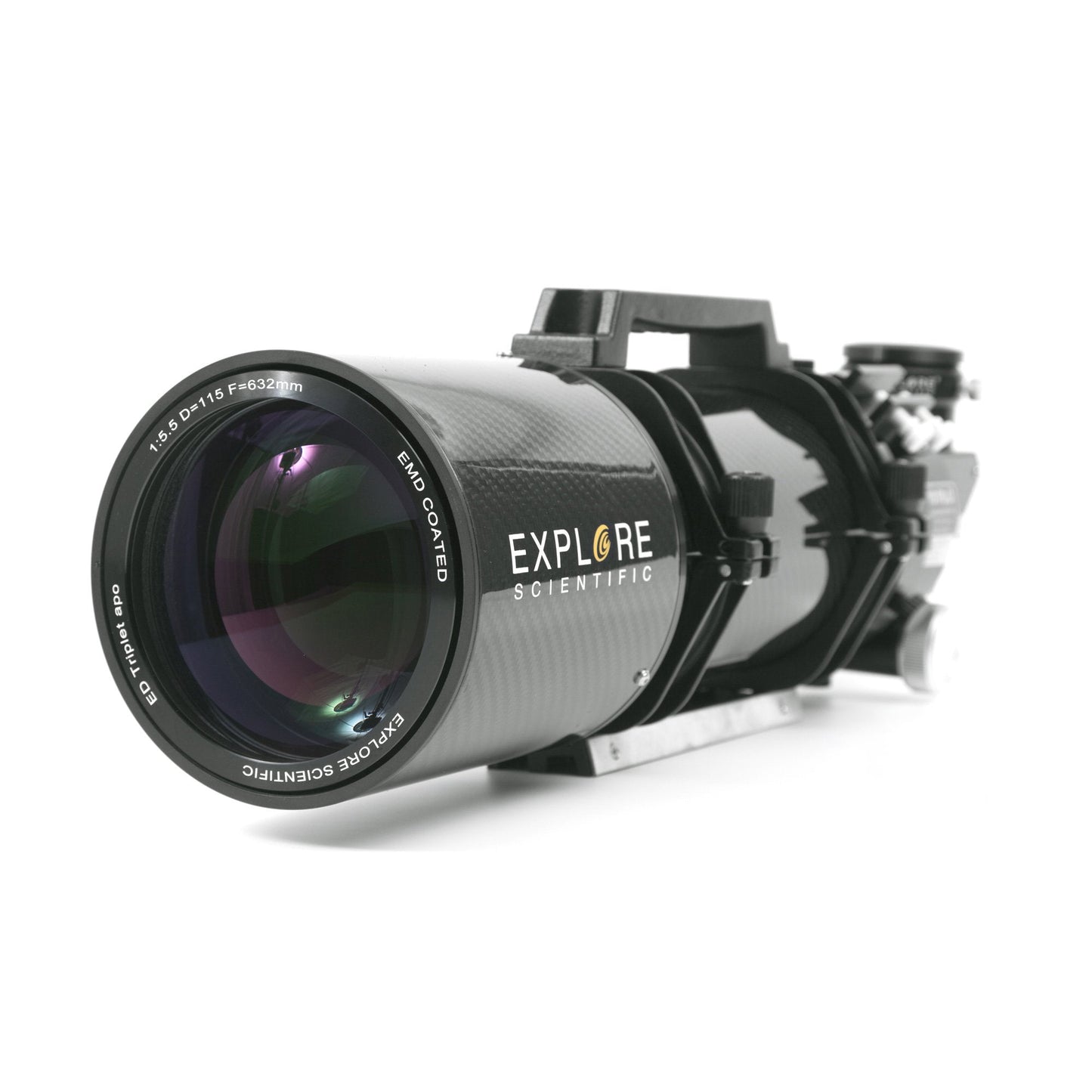 Explore Scientific ED115 FPL53 115mm f/5.5 Air-Spaced Triplet ED APO Refractor Telescope in Carbon Fiber with 3" HEX Focuser FPL53-115CF-01