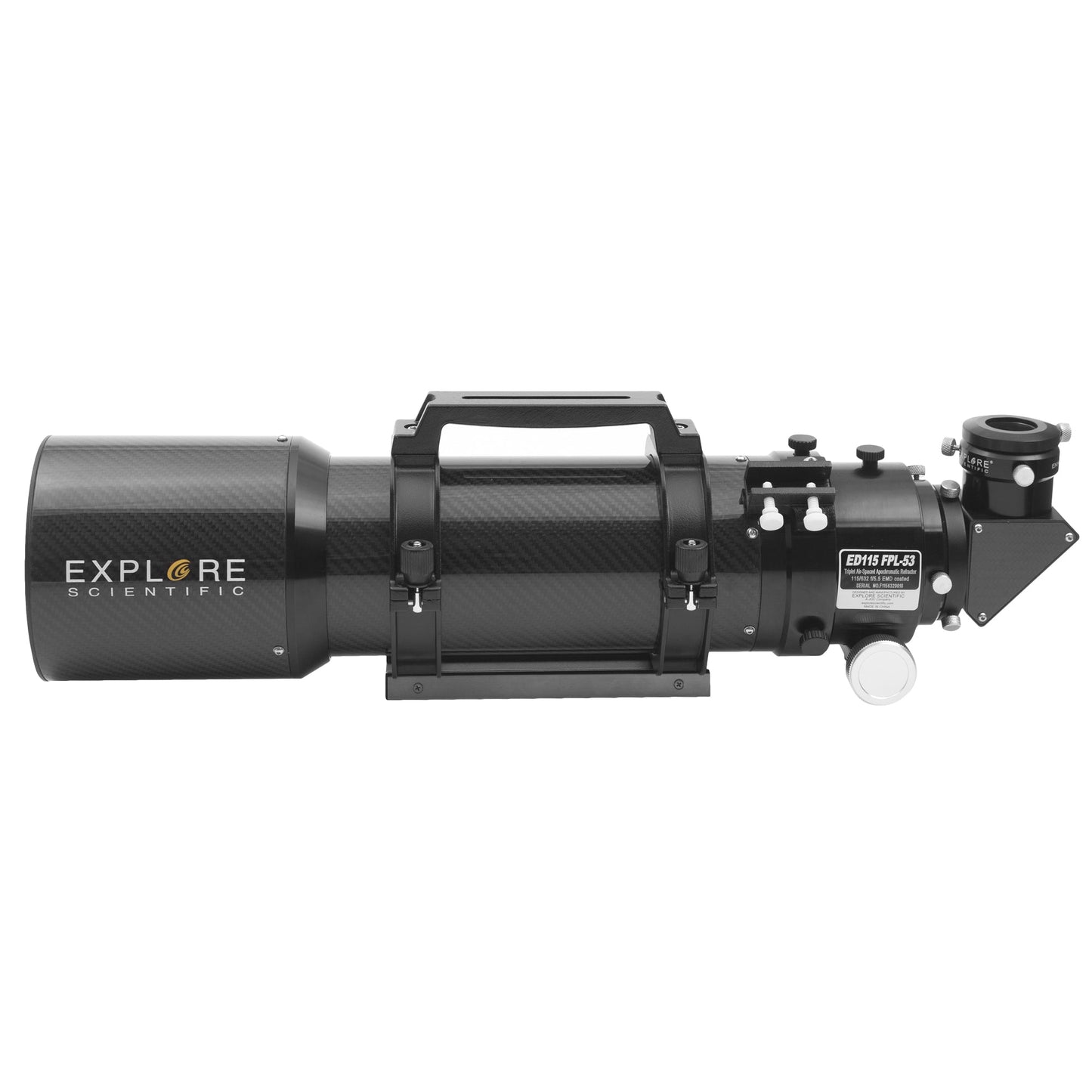 Explore Scientific ED115 FPL53 115mm f/5.5 Air-Spaced Triplet ED APO Refractor Telescope in Carbon Fiber with 3" HEX Focuser FPL53-115CF-01